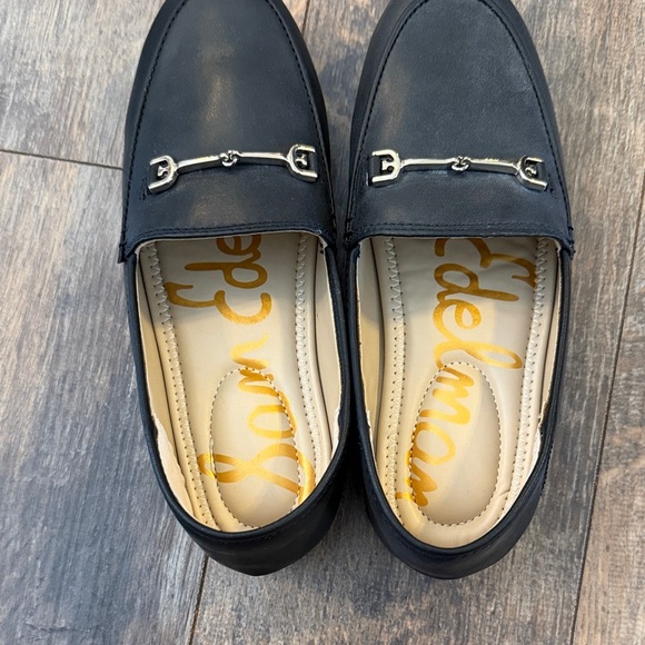 Sam Edelman Kids Black Dress Loafers with Silver Detail - Picture 3 of 8